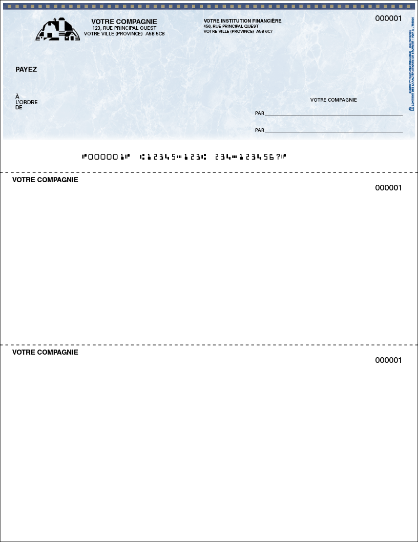 Chèque tout usage (SLF142)