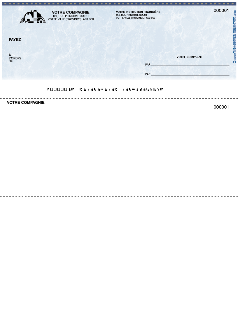 Chèque de paie (SLF310)
