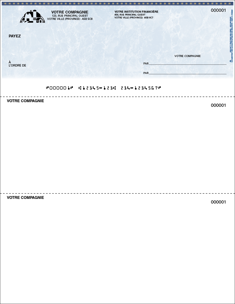 Chèque tout usage (SLF154)