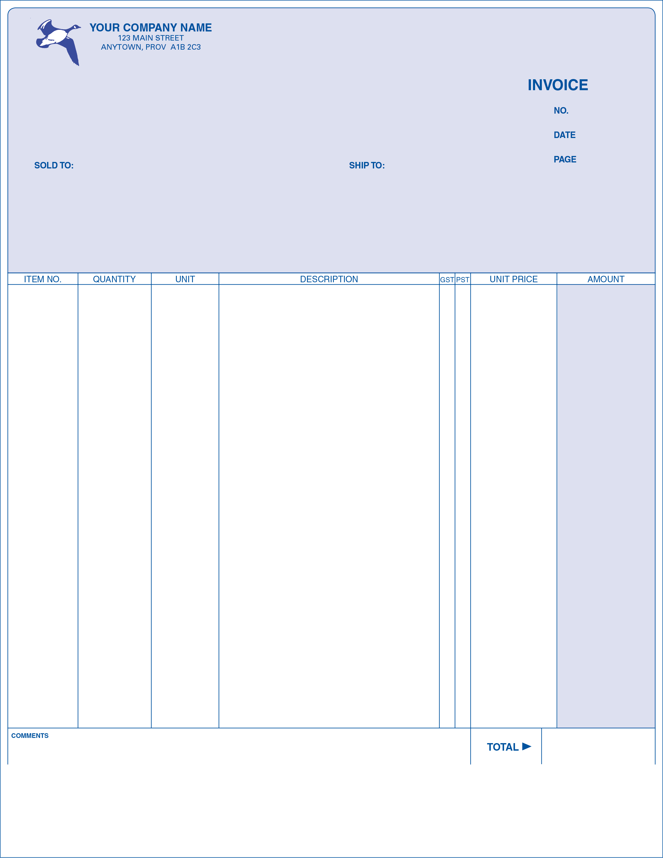 Invoice - Long Format